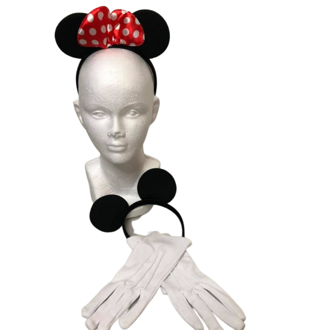 Diadema Tela Minnie Y Mickey
