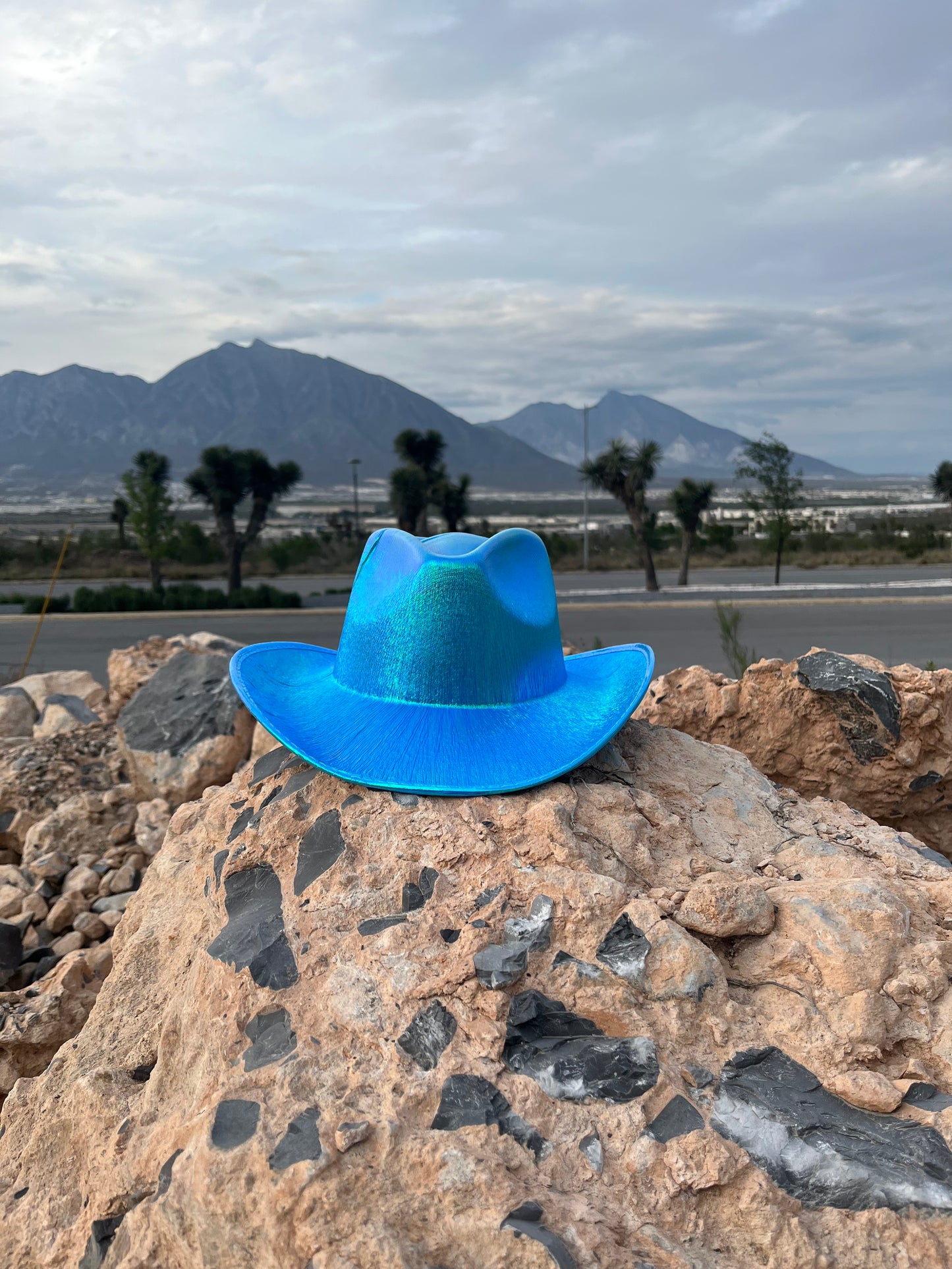 Sombrero Cowgirl - Azul brillante